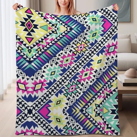 Couverture de lit en polaire, microfibre douce et confortable légères toutes saisons, décoration intérieure, cadeau idéal pour femmes et hommes, 6080 pouces (1/4)