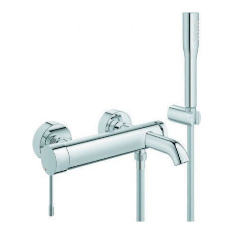 Mitigeur bain Grohe ESSENCE avec set de douche chrome (1/4)