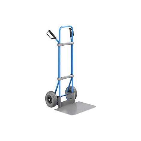 eurokraft pro  Carrello per sacchi  blu  piano di appoggio
