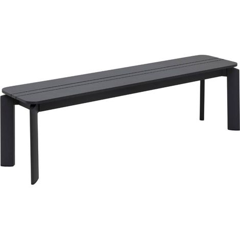 Banc en aluminium gris Apollon