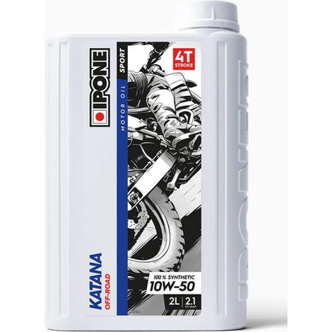 Huile Ipone Katana 10W50 2L Off Road MA2 Ester Synthétique Cross Enduro