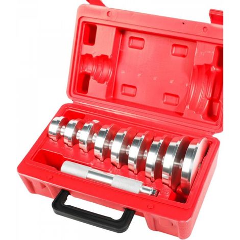 Jeu de tournevis pour bagues, bagues de roulement et joints avec tournevis pour joints et 9 adaptateurs de roulement (1/5)