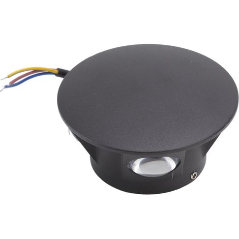Applique murale LED ronde à 4 côtés, éclairage décoratif blanc chaud, 4W, idéale pour couloir ou chambre. (1/5)