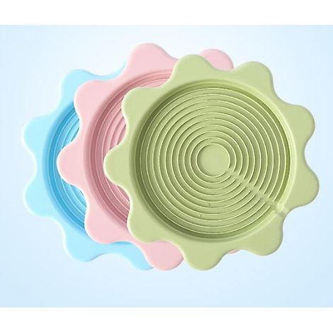 Ensemble de dessous de plat bleus, verts et gris pour bouilloires - Coussinets isolants résistants à la chaleur pour thermos et plateaux de filtres à eau domestiques (1/5)