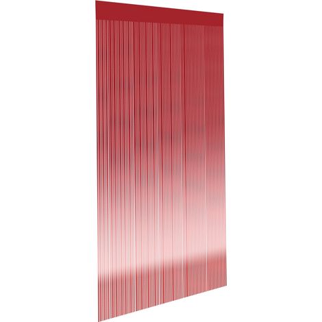 Metallisch glitzernder Vorhang für Zimmer, Tür oder Fenster, Dekoration für Hochzeitsfeiern (1 x 2 m, rot)