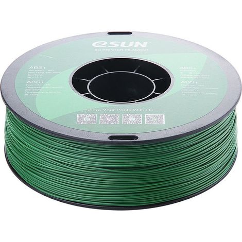 eSUN ABS+ Filament, 1.75mm, 1000g eSUN ABS+ Filament 1.75mm 1000g Pine Green (1/3)