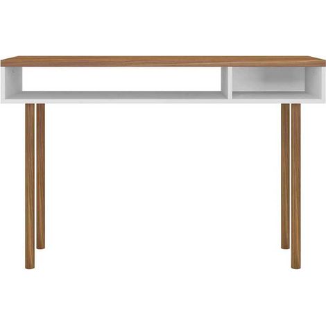 MOMMA HOME Mueble Recibidor PRICA, Mesa de Consola Recibidor, Roble y Blanco , Mueble de Entrada, 120 X 78 X 36 cm (1/5)