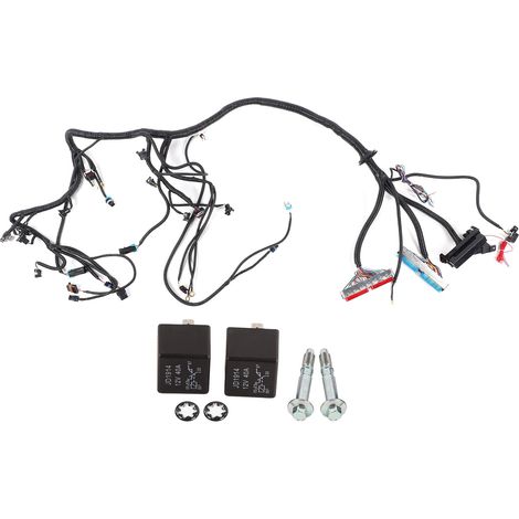 Jeffergarden Faisceau de Voiture, Faisceau de Câblage Autonome avec Kit de Relais à Joint à Vis Compatible avec DBC LS1 1997‑2006 (1/5)