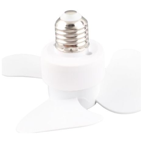 Ortviai Ventilateur Mini Prise E27/E26 Silencieux 40 dB pour Chambre, Cuisine, Bureau – 15 cm, 85-265 V (1/5)