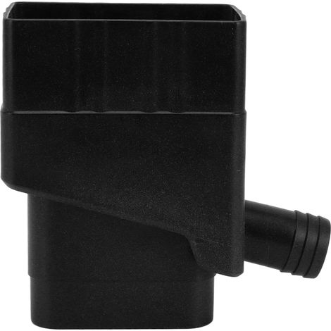 Système de récupération d'eau de pluie professionnel résistant aux UV avec kit de dérivation de descente de gouttière pour jardin et pelouse extérieurs (noir) (1/5)