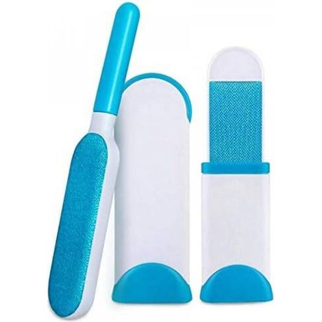 Pet Dog Cat Hair Remover, Pas de recharges et pas de déchets, Amélioré réutilisable Pet Hair Remover Brosse Aide à domicile(Bleu) 33cm (1/5)