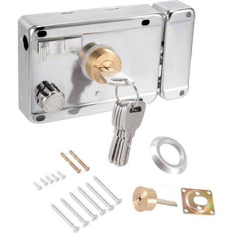 Vertikales Zylinder-Riegelschloss für Außentür, diebstahlsicher