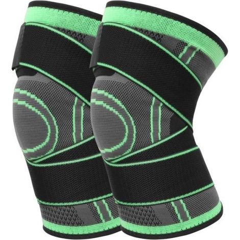 la couleur verte Taille XL Genouillères de Compression pour articulations d'arthrose, genouillères de soutien (1/4)