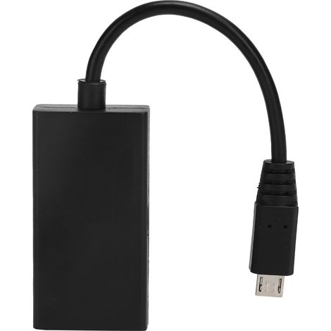Câble adaptateur vidéo HD noir Micro USB 1080P chargeur pour téléphone vers projecteur (1/5)