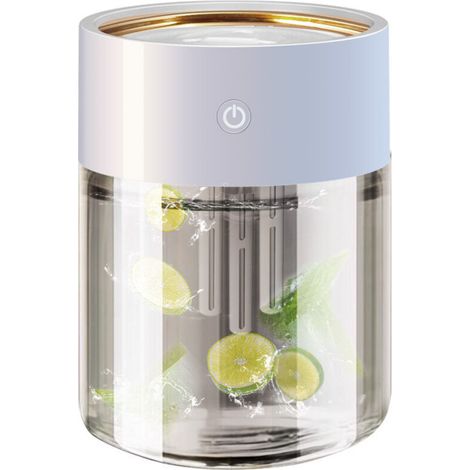 Humidificateur d'air 2 L pour la maison, USB, grande capacité, 3 buses, purificateur d'air à brouillard épais avec (1/5)