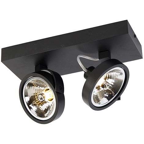 Designspot schwarz verstellbar 2-flammig - Go