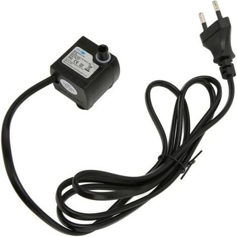 Mini Pompe à Eau Submersible Réglable Silencieuse Étanche IPX8 avec Ventouse pour Aquarium, Prise EU 220-240V (1/3)
