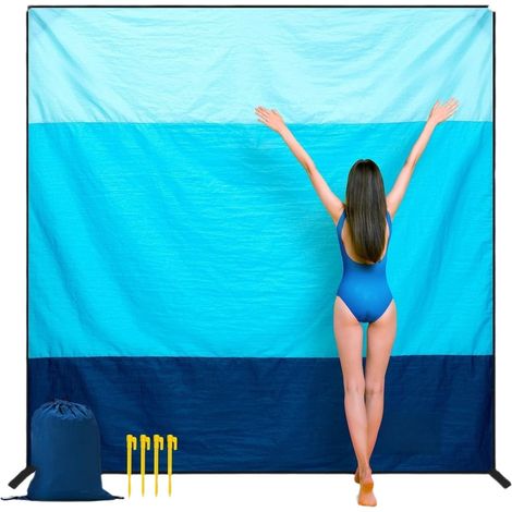 Tapis de plage résistant à la saleté, très grand (1/4)