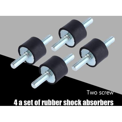4 pieces M6 anti-vibration rubber isolation mounts, air compressor pump ...