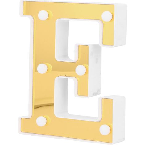 lettre E lumière décorative d intérieur blanc chaud idéale (1/4)