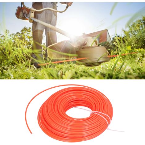 Corde en nylon de 3 mm pour débroussailleuse, corde ronde en nylon de 50 m, fil pour machine de coupe à brosse métallique (1/5)