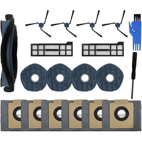 Brosse pour aspirateur X10 Accessoires Kit de remplacement pour X10 Pro Omni Aspirateur Clean Main Side Brosse Serpillière Cloth Dust Bags (1/5)
