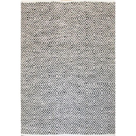 Tapis Géométrique Fait Main "Aperitif" Gris 120 x 170 cm (1/4)