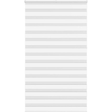 Doppelrollo Weiß 130x230 cm Stoffbreite 125,9 cm Polyester