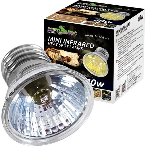 Lampe infrarouge miniature Repti-Zoo 40W - mini halogène infrarouge (1/4)