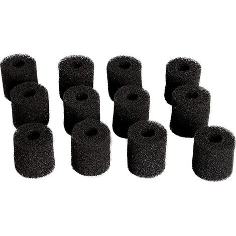 Compatible Mousse Carboné de Filtre Tapis Convient pour Eheim 2628080 Aquaball 2208 2210 2212/60 130 180,Biopower 160 200 240 (Paquet de 12) (1/3)