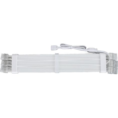 Câble d'extension ARGB 3 x 8 broches mâle vers femelle, flexible, alimentation RGB, 345 mm (1/5)