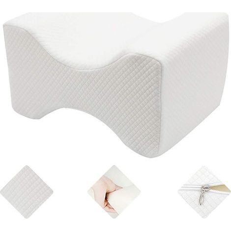 Oreiller De Genou en Mousse à Mémoire De Rebond Lent Lit Enceinte Oreiller De Sommeil Jambe Pince Jambe Oreiller Jambe Coussin Oreiller (1/5)