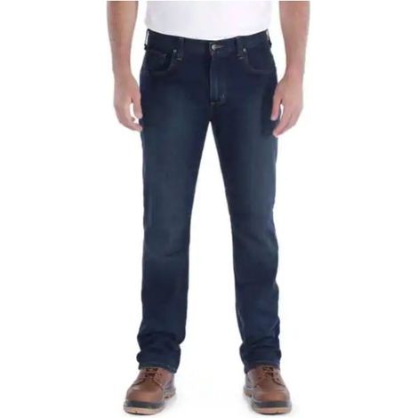 Jean Rugged Flex Straight Tapered 102807 CARHARTT Erie Bleu T.42 - 102807-491-W34L32 (1/2)