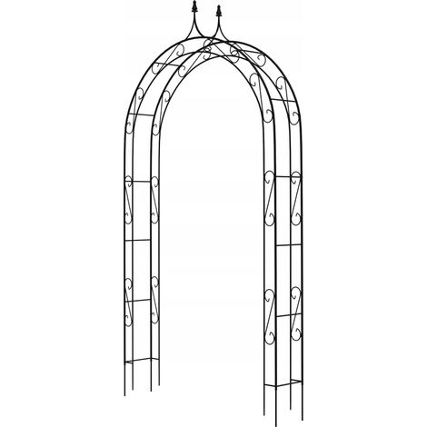 KADAX Pergola de Jardin Arche Métallique pour Fleurs Roses Grimpantes Support 281 cm (1/5)