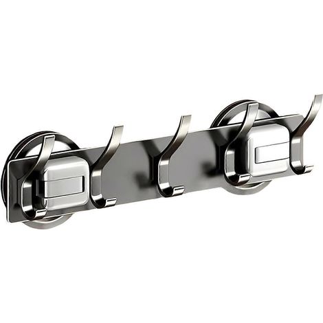 Stabiler Saugnapf-Badezimmerhaken – aus Aluminium, werkzeuglos montierbar – für schwere Lasten (1/5)
