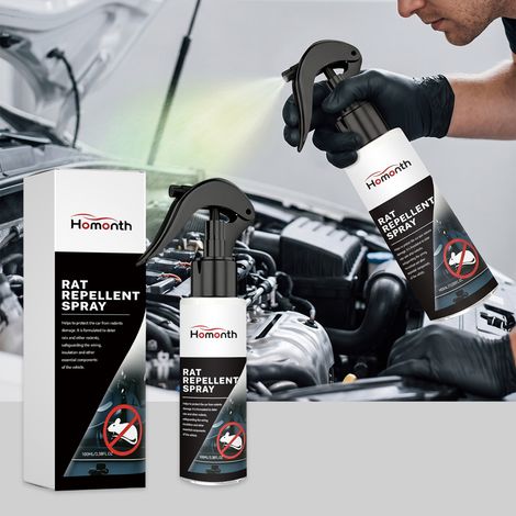 Mouse repellent spray for home, garage, car engine, indoor and outdoor use, convenient for daily rodent control -- 100ml (1/5)