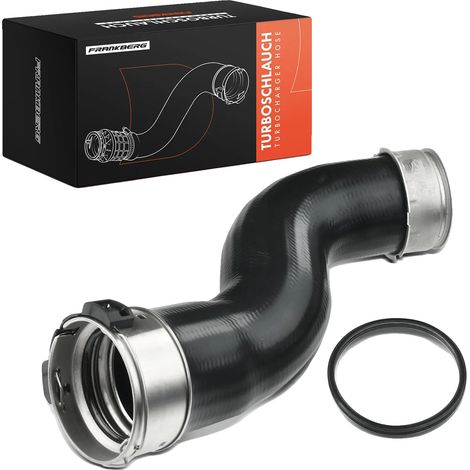Tubo del radiatore per veicoli, Materiale: Gomma, Lunghezza: 315 mm, Diametro interno: 55 mm, Compatibilità: Adatto per auto di lusso, Posizione di installazione: Intercooler (1/5)
