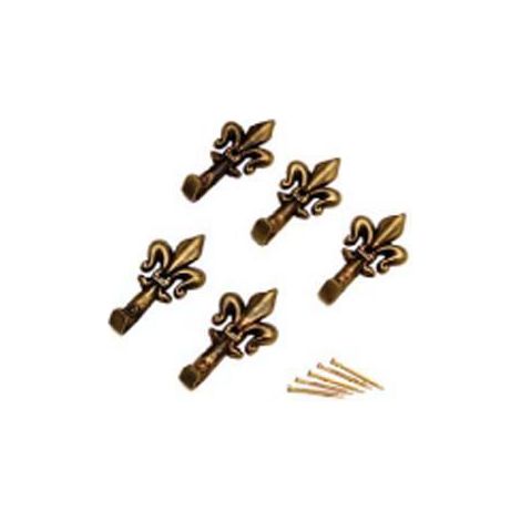 GANCI PER QUADRI GIGLIO PICCOLO BRONZO MAURER BL.5PZ "ONE PRICE"