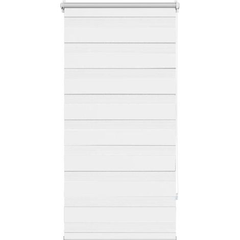 Store vénitien Zebra 80,9 x 150 cm, largeur du tissu 76,7 cm, blanc