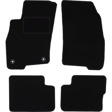 Schwarze Veloursmatten für: Fiat Grande Punto Fließheck (2005-2009)