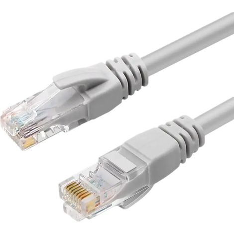 Câble Ethernet Gigabit CAT6 de 10 mètres, préfabriqué par Puxis. (1/2)