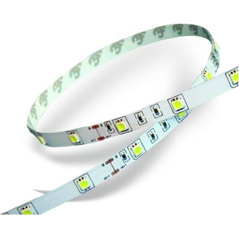 Tira LED V-TAC SMD5050 4,8 W/m 5 m 30 LED/m 12 V Blanco cálido IP20 10 mm