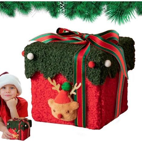 Christmas candy boxes, party candy bags, small treat boxes, pretty candy boxes, festive gift boxes, cardboard and lambswool candy boxes (1/4)