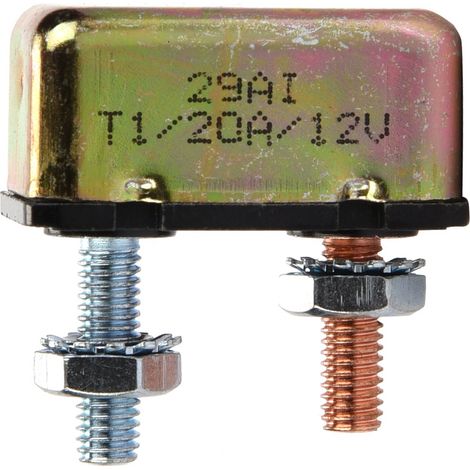 Universeller automatischer 12/24V-Leistungsschalter mit Rückstellfunktion und Metallabdeckung (20A) (1/5)