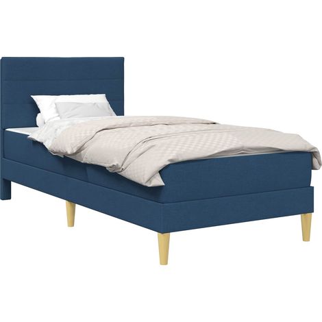 Bed Frame Blue 80 x 200 cm Polyester vidaXL (1/5)