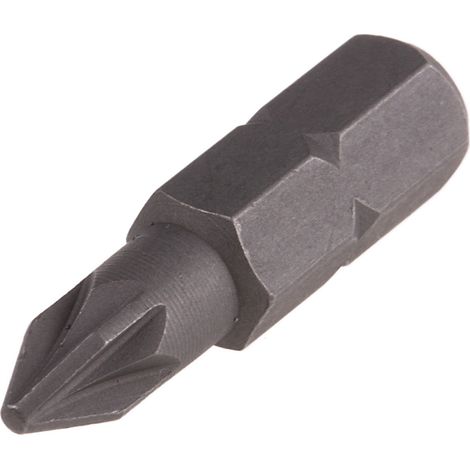 Embout de vissage RS PRO Pozidriv de 10 pièces , PZ1, L. 25 mm, Acier chrome molybdène ( Prix pour Paquet de 10 )