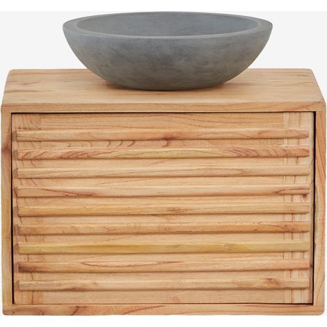 SKLUM Hängendes Badezimmermöbel-Set 60x45 cm aus Deleyna-Holz                                    (1/5)