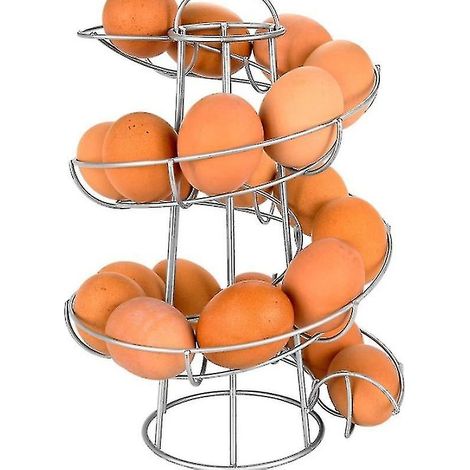 Kitchen Egg Storage Rack Egg Basket Duck Egg Rack Mounted Egg Duck Egg Goose Egg Basket--silver (1/5)