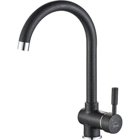 Grifo para fregadero de cocina negro lete BQX768D