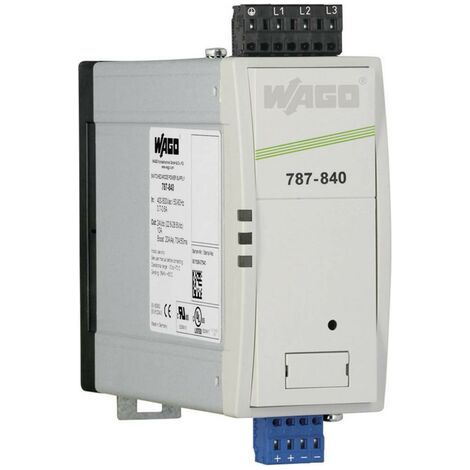 WAGO 787-842 Alimentation rail DIN 24 V/DC 20 A 480 W Nbr. de sorties:1 x Contenu 1 pc(s) S96031 (1/4)